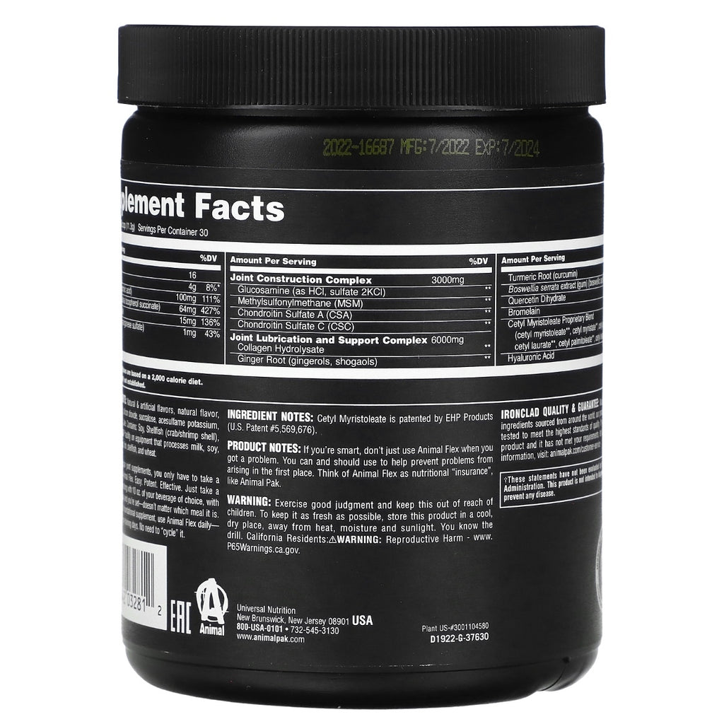 Animal Flex Powder Orange 11.96 oz (339 g) Exp July 2025 | NutriFirst ...