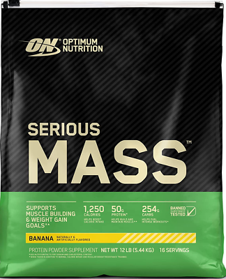 Optimum Nutrition Serious Mass (12 Lbs) Banana EXP May 2026 - NutriFirst Pte Ltd
