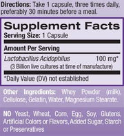 Natrol Acidophilus Probiotic 100mg (150 Capsules) - NutriFirst Pte Ltd