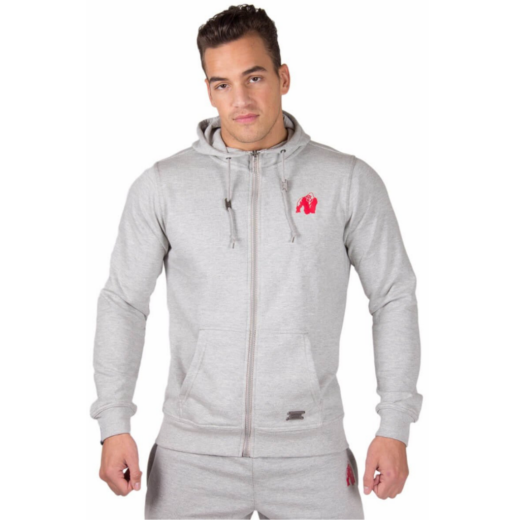 Men's gray 2025 zip hoodie