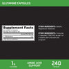 Optimum Nutrition Glutamine 500 mg 240 Capsules - NutriFirst Pte Ltd