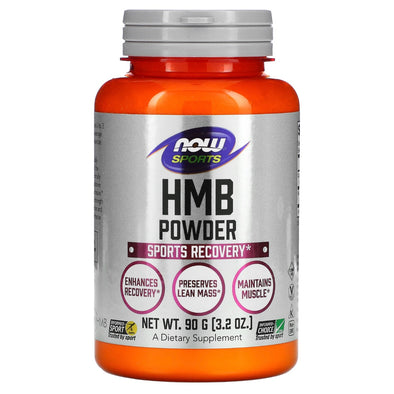 NOW Foods Sports HMB Powder Sports Recovery 3.2 oz (90 g) Exp Aug 2026 - NutriFirst Pte Ltd