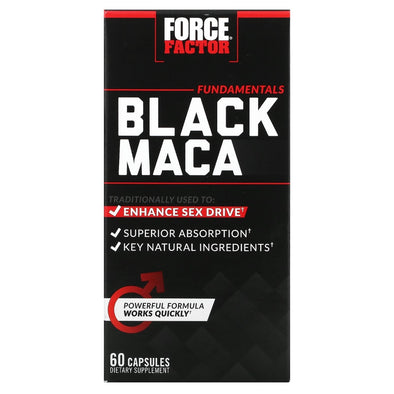 Force Factor Black Maca 60 Capsules Exp Apr 2026 - NutriFirst Pte Ltd