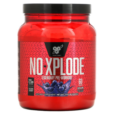 BSN, N.O.-Xplode Legendary Pre-Workout 1.22 lb (555 g) Grape Exp Dec 2024 - NutriFirst Pte Ltd