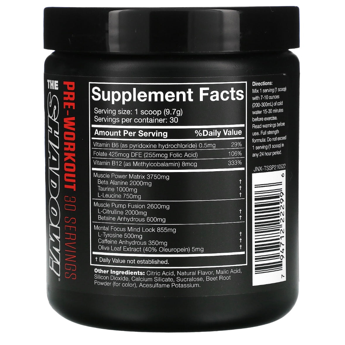 Cobra Labs Shadow-X PRE-WORKOUT (30 Servings) Strawberry Pineapple EXP Nov 2026 - NutriFirst Pte Ltd