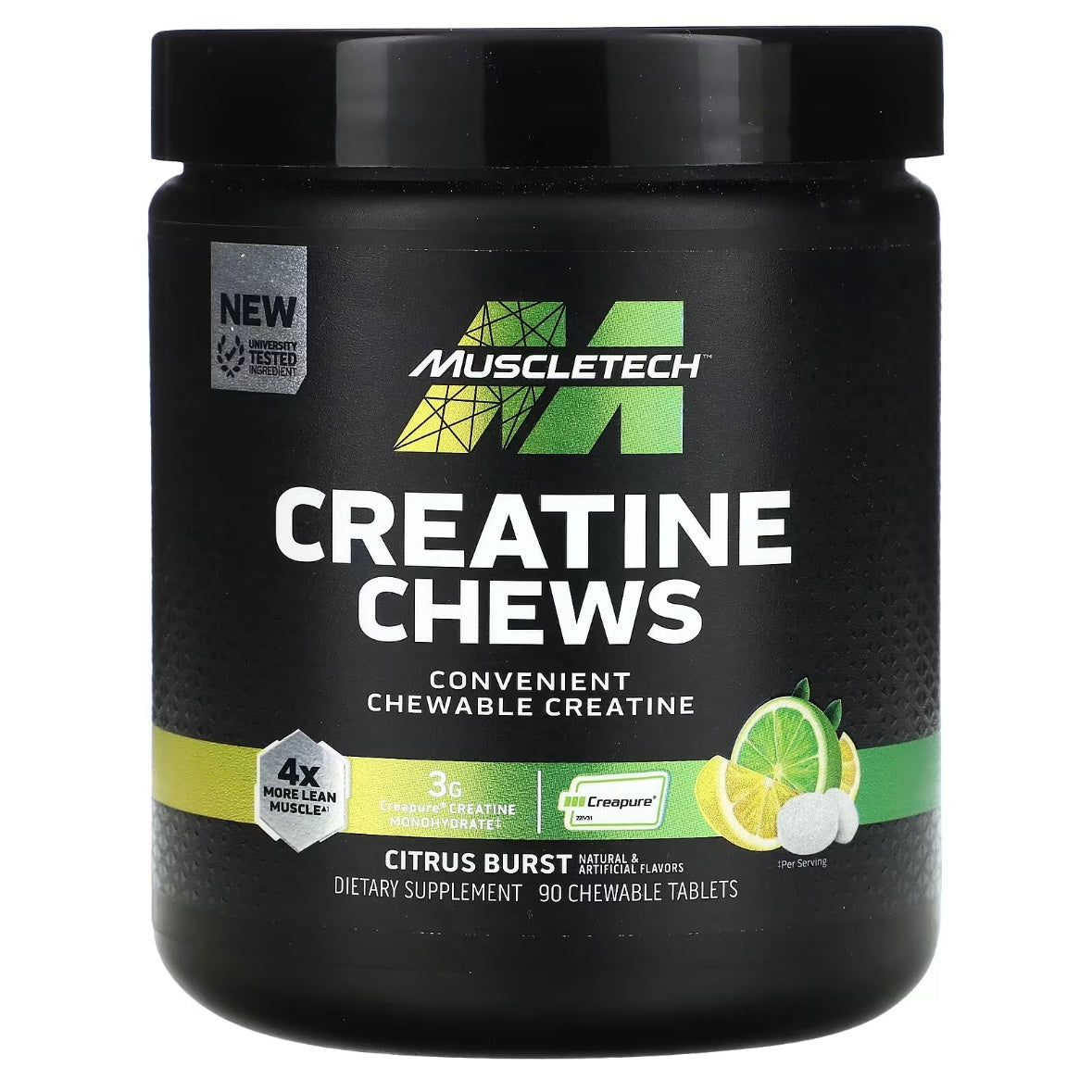 MuscleTech Creatine Chews Citrus Burst 90 Chewable Tablets EXP 8 Nov 2025 - NutriFirst Pte Ltd