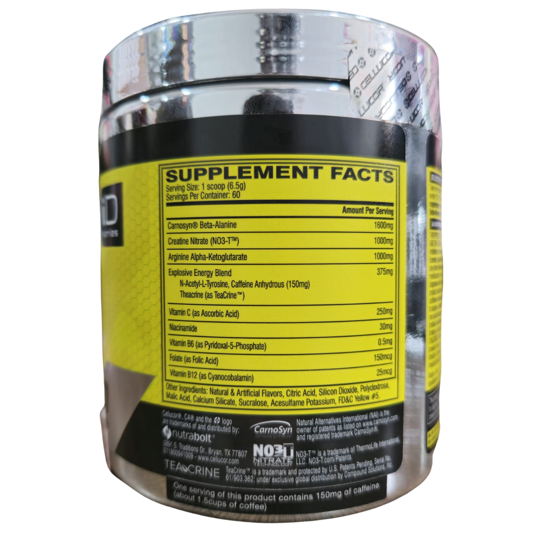 Cellucor C4 PRE-WORKOUT (390g) 60 Servings Pineapple EXP Apr 2027 - NutriFirst Pte Ltd