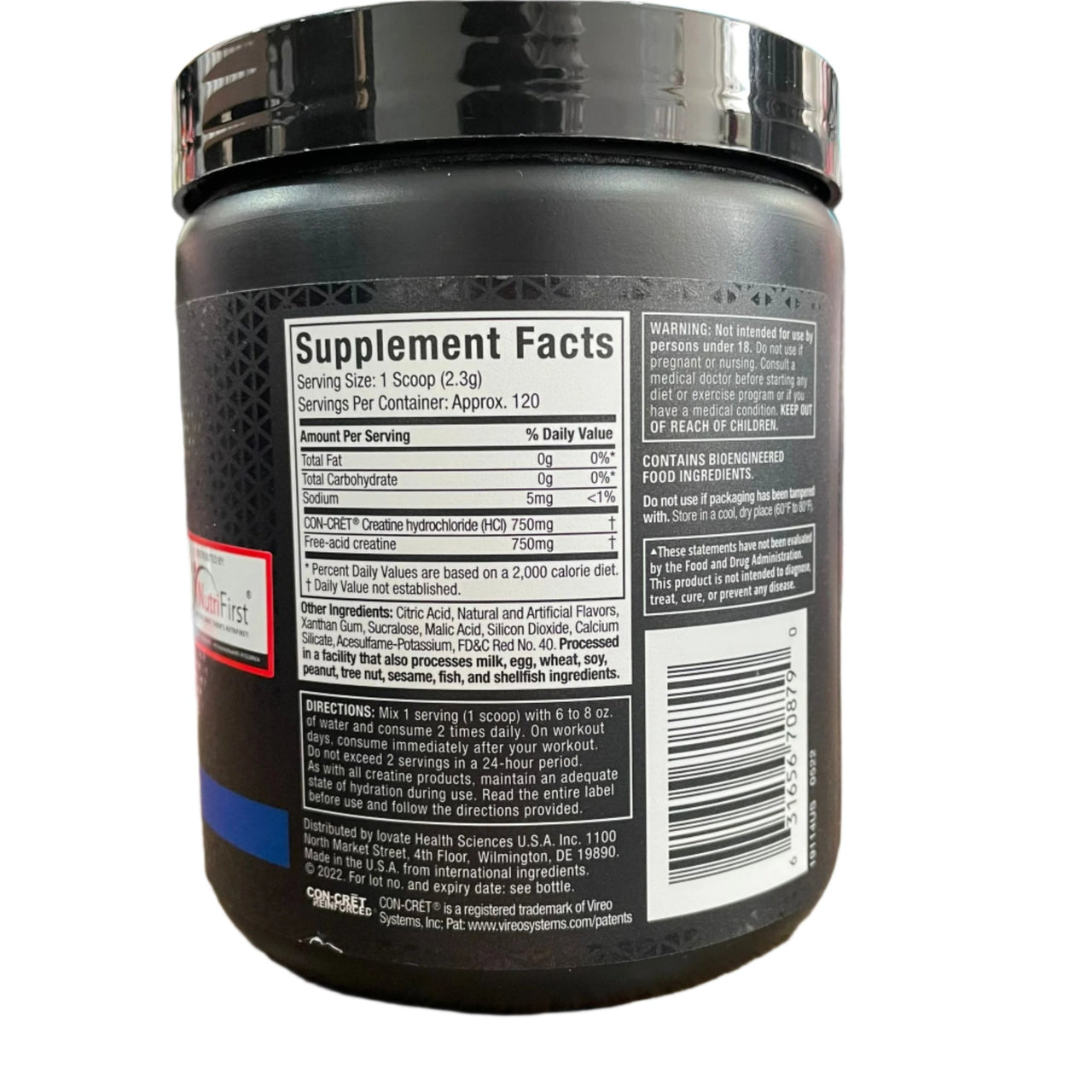 MuscleTech, Cell Tech CREACTOR, Creatine HCI + Free-Acid Creatine Fruit Punch Extreme 9.65 oz (274g) Exp 23 Jan 2027 - NutriFirst Pte Ltd