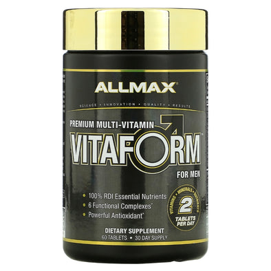 ALLMAX Vitaform Premium Multi-Vitamin For Men 60 Tablets Exp Oct 2024 - NutriFirst Pte Ltd