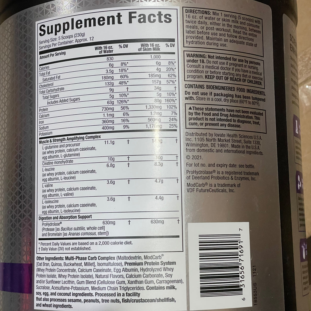 MUSCLETECH™ MASS-TECH® ELITE 6lbs (2.72kg) Vanilla Cake EXP Mar 2025 - NutriFirst Pte Ltd