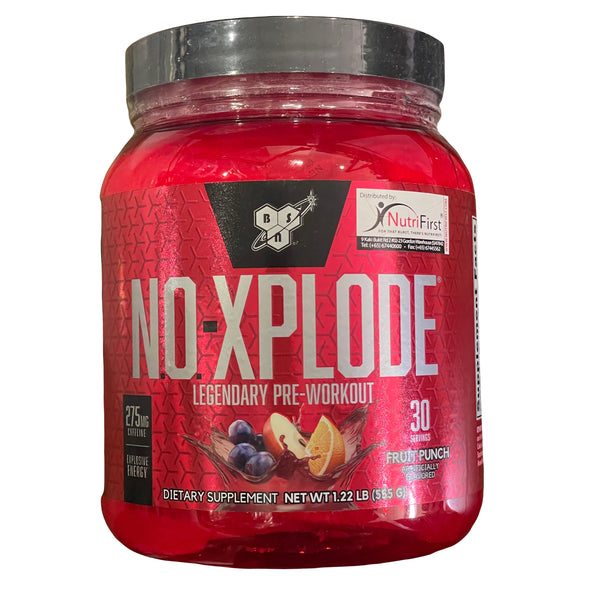 BSN, N.O.-Xplode Legendary Pre-Workout 1.22 lb (555 g) Fruit Punch Exp Feb 2025 - NutriFirst Pte Ltd