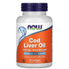 NOW Foods Cod Liver Oil Extra Strength 1,000 mg 90 Softgels Exp May 2025 - NutriFirst Pte Ltd