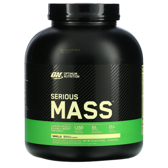 Optimum Nutrition Serious Mass (6 Lbs) Vanilla EXP Jan 2025 - NutriFirst Pte Ltd