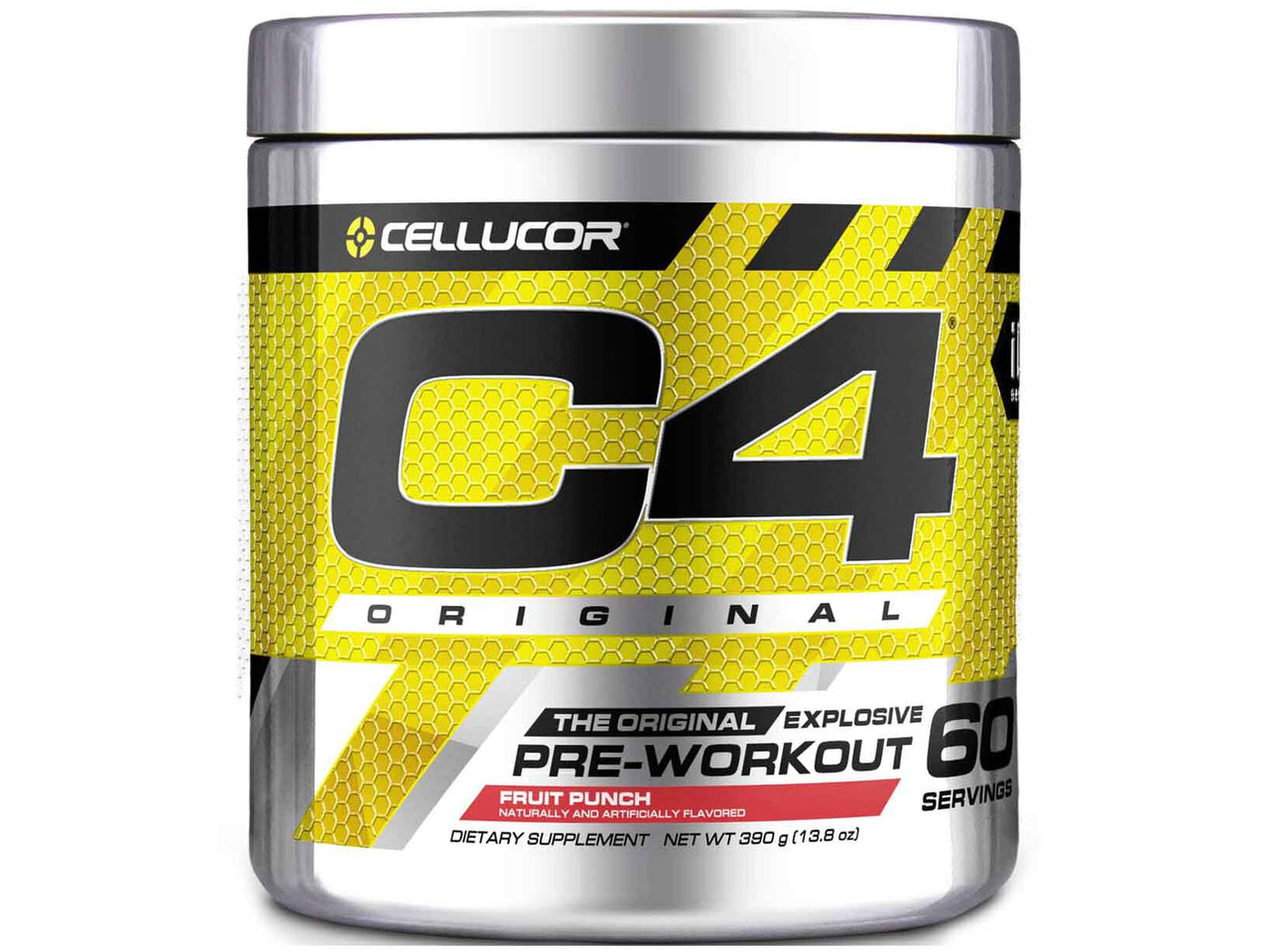 Cellucor C4 PRE-WORKOUT (390g) 60 Servings Fruit Punch EXP June 2027 - NutriFirst Pte Ltd