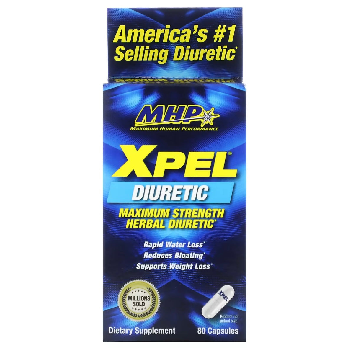 MHP XPEL Maximum Strength Herbal Diuretic 80 Capsules EXP Dec 2026 - NutriFirst Pte Ltd