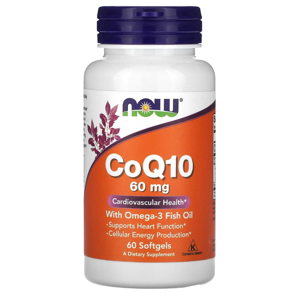 NOW Foods CoQ10 60mg 60 Softgels EXP June 2029 - NutriFirst Pte Ltd