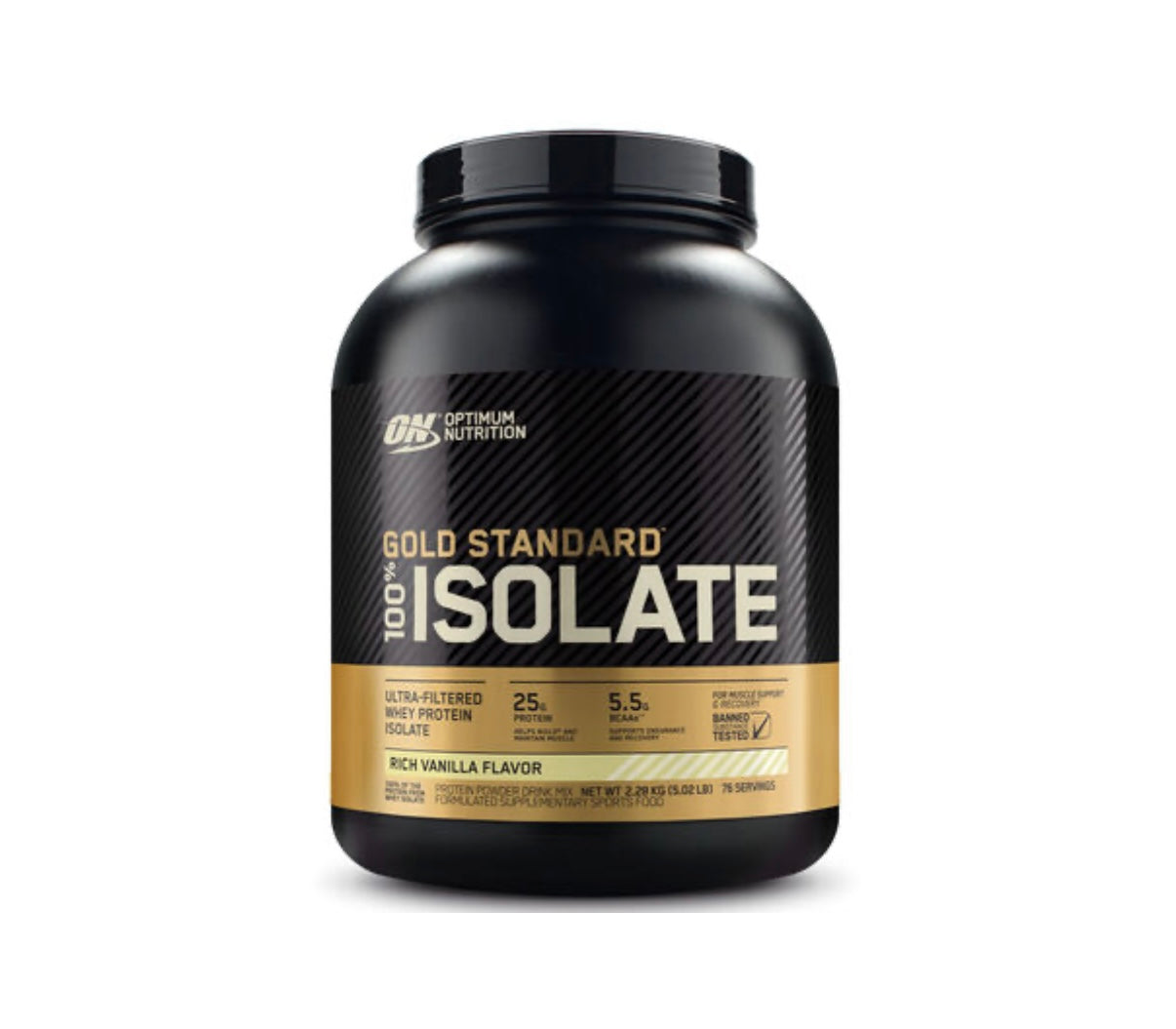 Optimum Nutrition GOLD STANDARD 100% ISOLATE 5.02lbs Rich Vanilla Exp Mar 2027