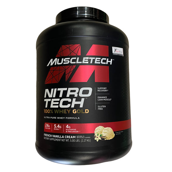 NITROTECH 100% WHEY GOLD 5lbs French Vanilla Cream Exp Jan 2026 - NutriFirst Pte Ltd