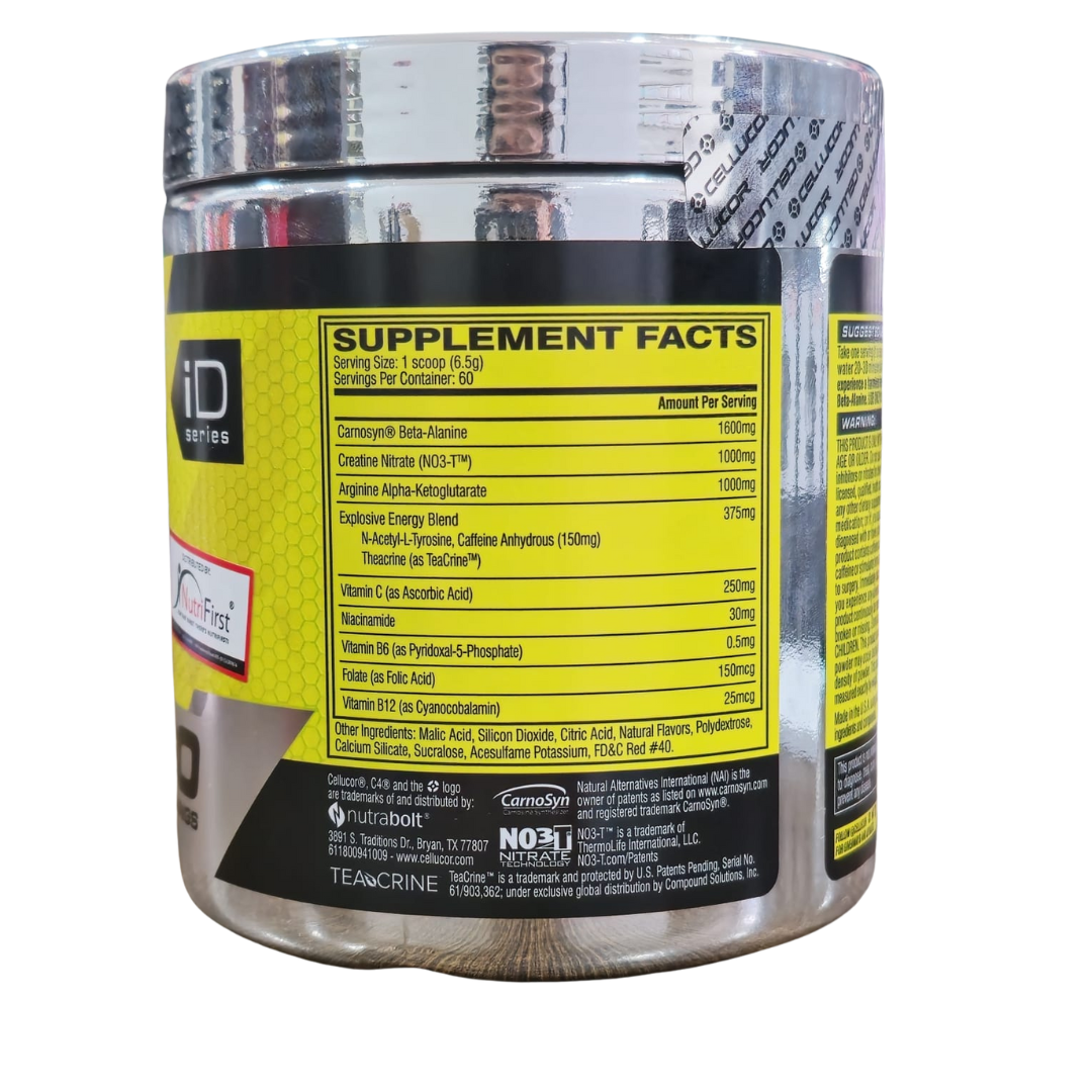 Cellucor C4 PRE-WORKOUT (390g) 60 Servings Cherry Limeade EXP May 2027 - NutriFirst Pte Ltd