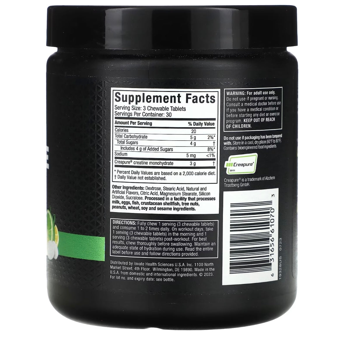 MuscleTech Creatine Chews Citrus Burst 90 Chewable Tablets EXP 8 Nov 2025 - NutriFirst Pte Ltd