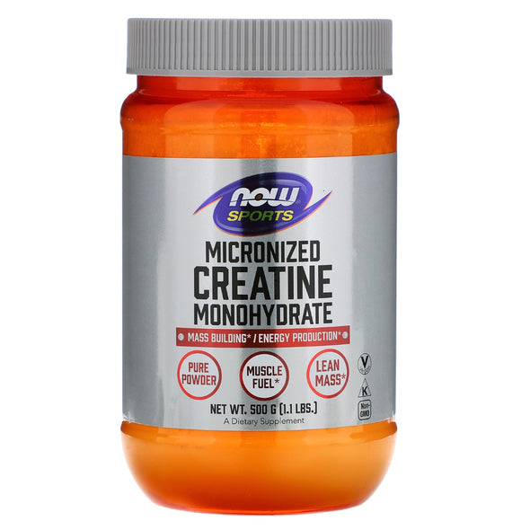 NOW Foods Sports Micronized Creatine Monohydrate 1.1 lbs (500 g) - NutriFirst Pte Ltd