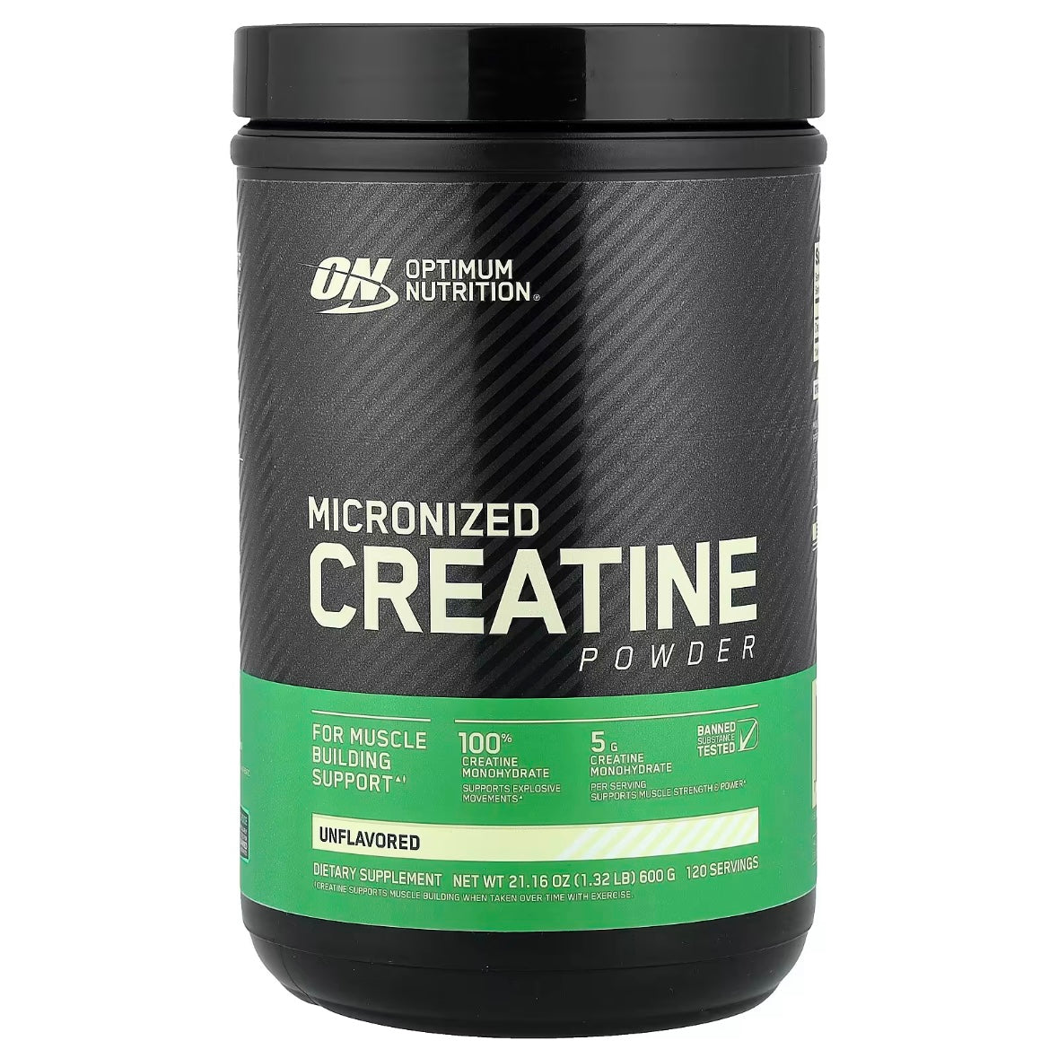 Optimum Nutrition Micronized Creatine Powder 600g Exp 23 Sep 2027