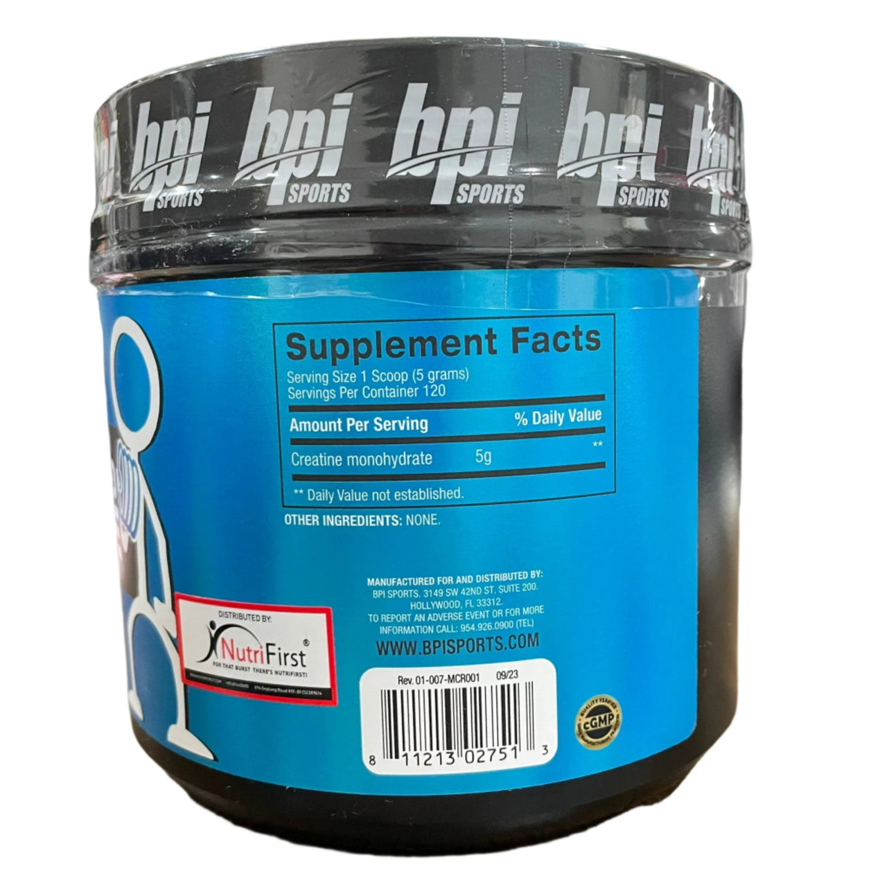 BPI Sports Micronized Creatine (600g) 120 Servings Exp Nov 2026 - NutriFirst Pte Ltd