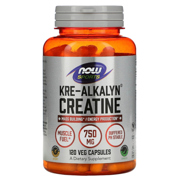 NOW Foods Sports Kre-Alkalyn Creatine 120 Capsules - NutriFirst Pte Ltd