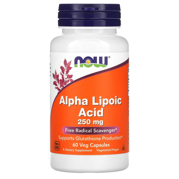 NOW Foods Alpha Lipoic Acid 250 mg 60 Veg Capsules Exp Jan 2027 - NutriFirst Pte Ltd