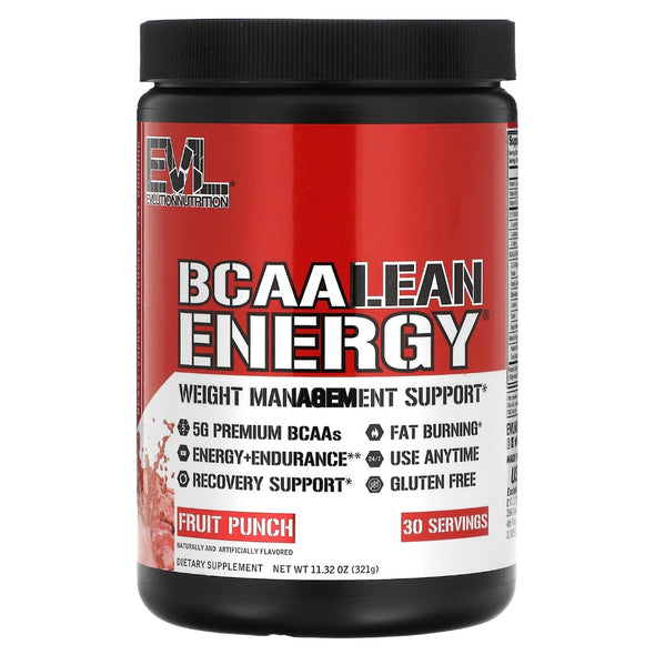 EVLution Nutrition BCAA LEAN ENERGY 11.32 oz (321 g) - NutriFirst Pte Ltd