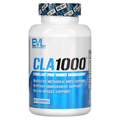 EVLution Nutrition CLA1000 Stimulant Free Weight Management 90 Softgels EXP sep 2023 - NutriFirst Pte Ltd