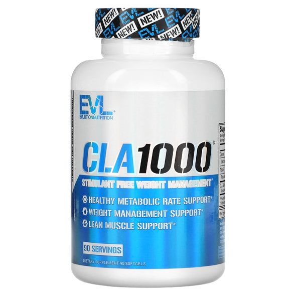 EVLution Nutrition CLA1000 Stimulant Free Weight Management 90 Softgels EXP sep 2023 - NutriFirst Pte Ltd