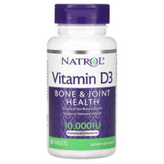 Natrol Vitamin D3 Bone & Joint Health Maximum Strength 10,000 IU 60 Tablets EXP Feb 2024 - NutriFirst Pte Ltd