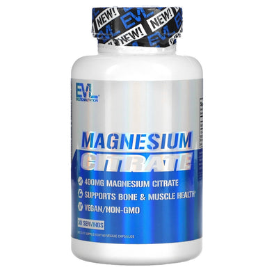 EVLution Nutrition Magnesium Citrate 60 Veggie Capsules Exp Mar 2024 - NutriFirst Pte Ltd