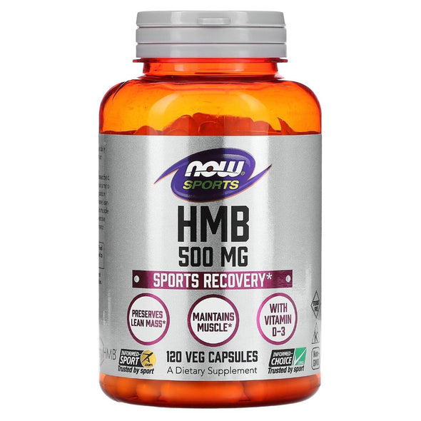 NOW Foods Sports HMB 500 mg 120 Veg Capsules - NutriFirst Pte Ltd