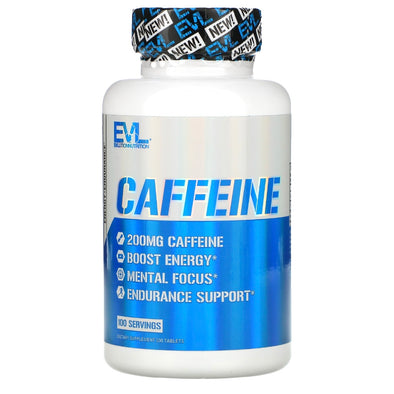 EVLution Nutrition Caffeine 200 mg 100 Tablets Exp Jan 2024 - NutriFirst Pte Ltd