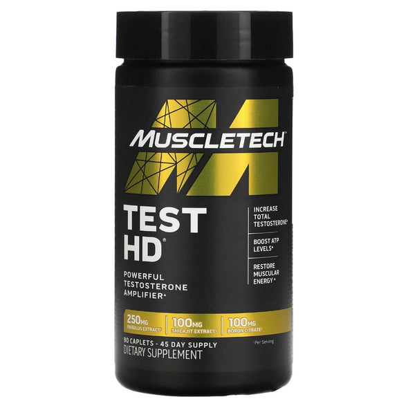 MuscleTech Test HD Powerful Testosterone Amplifier 90 Caplets - NutriFirst Pte Ltd