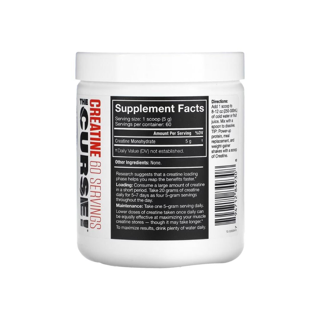 JNX Sports, The Curse, Creatine, Unflavored, 10.6 oz (300 g) Exp Oct 2025 - NutriFirst Pte Ltd