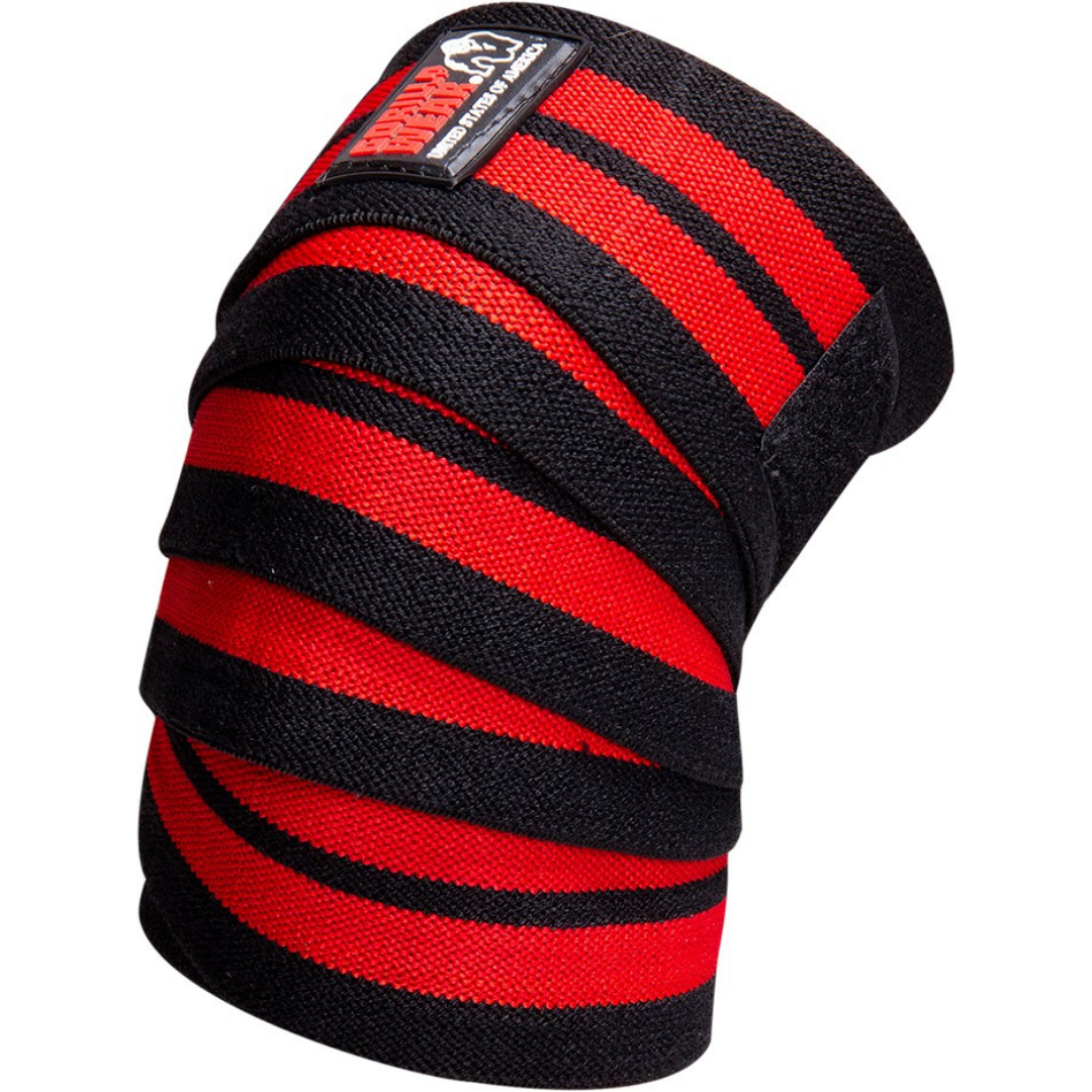 Gorilla Wear 98 inch/2.5m Knee Wraps (1 PAIR) - NutriFirst Pte Ltd