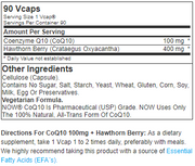 NOW CoQ10 100Mg w/ Hawthorn Berry (90 Vcaps) - NutriFirst Pte Ltd