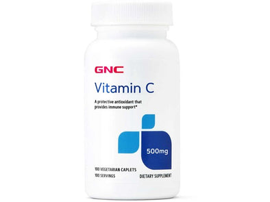 GNC Vitamin C 500mg 100 veg caplets - NutriFirst Pte Ltd