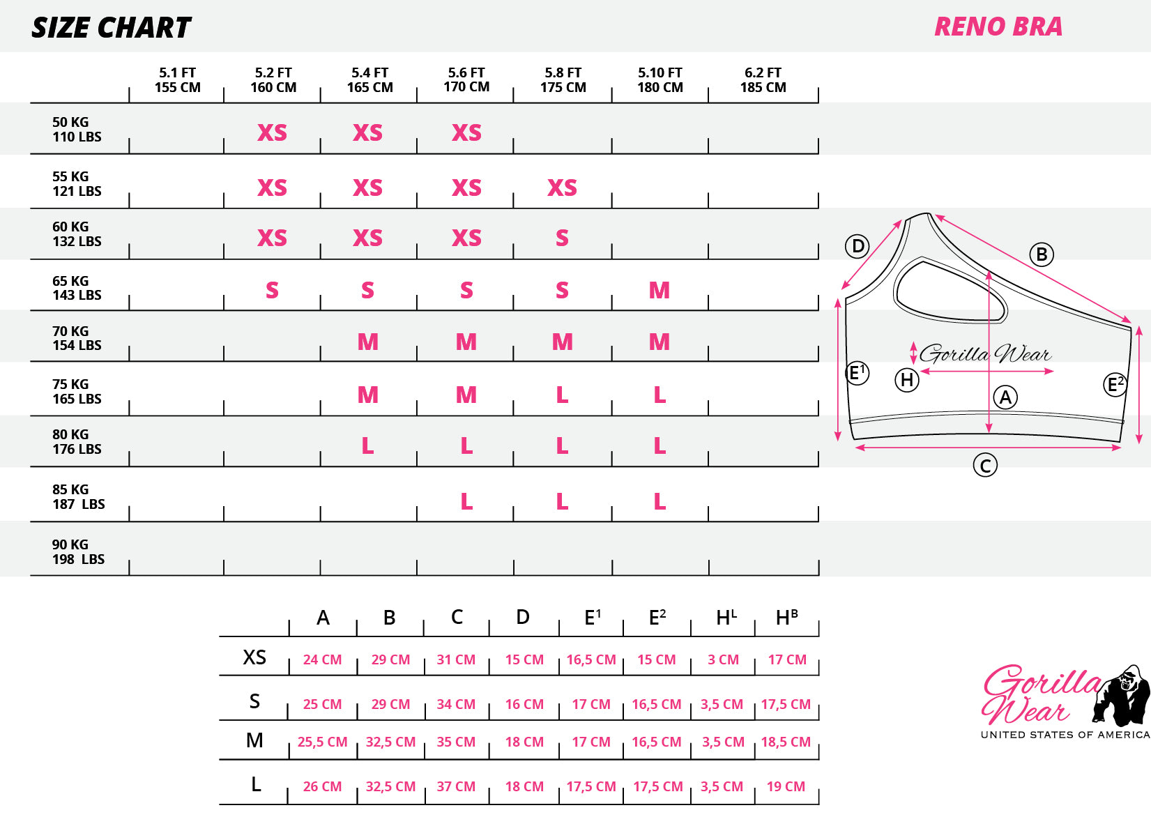 Gorilla Wear Reno Sports Bra - NutriFirst Pte Ltd
