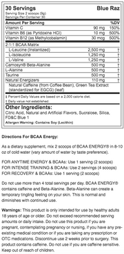 EVL BCAA Energy (30 Servings) - NutriFirst Pte Ltd