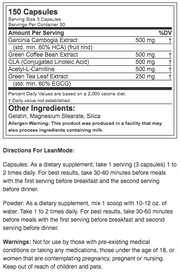 EVL Nutrition LeanMode (150 Capsules) - NutriFirst Pte Ltd