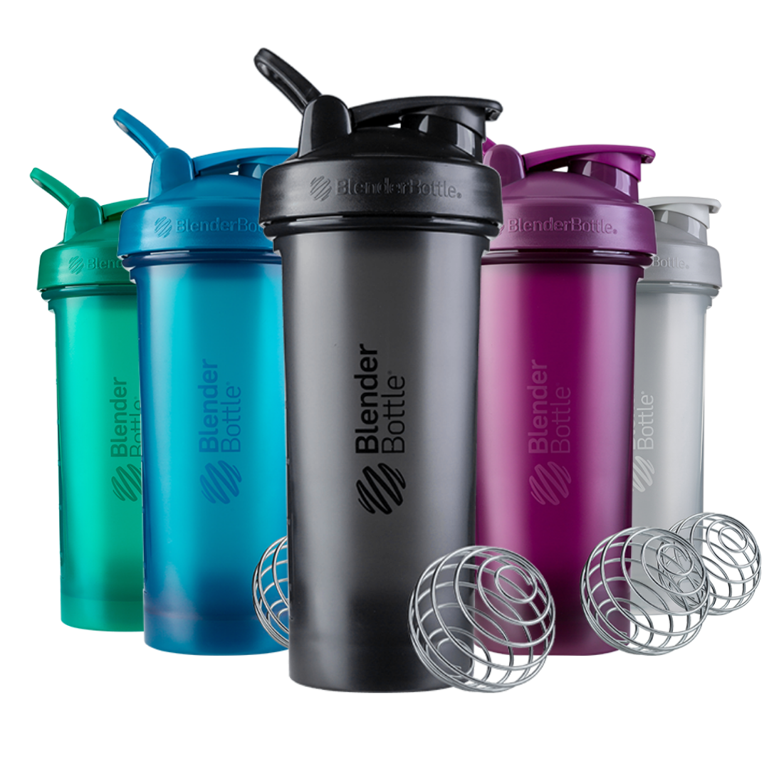 Blender Bottle Classic 32 oz. Shaker with Loop Top - Clear/Black/Black 