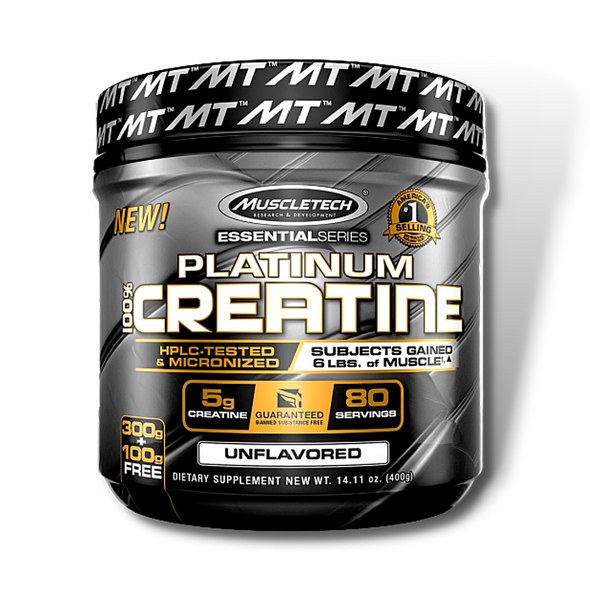 MuscleTech Platinum 100% Creatine (400g) Unflavored - NutriFirst Pte Ltd