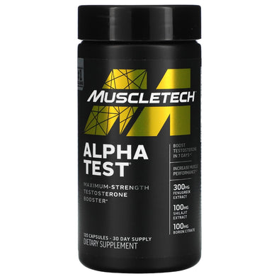 MuscleTech Alpha Test 120 Capsules - NutriFirst Pte Ltd