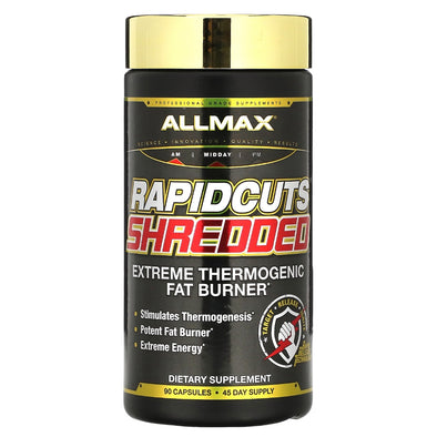 ALLMAX Rapidcuts Shredded Extreme Thermogenic Fat Burner 90 Capsules Exp May 2024 - NutriFirst Pte Ltd
