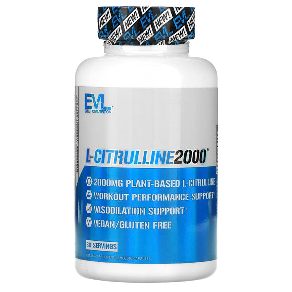 EVLution Nutrition L-Citrulline2000 90 Veggie Capsules Exp Apr 2024 - NutriFirst Pte Ltd