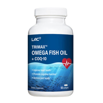 LAC TRIMAX™ OMEGA FISH OIL + COQ-10 (60 softgels) EXP 07/24 - NutriFirst Pte Ltd